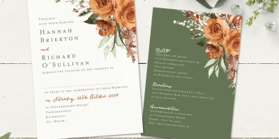 Autumn Blossoms Invitation
